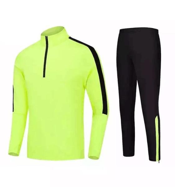                  Custom Soccer Tracksuit Jacket Sport Training Tracksuit Quick Dry Men 2 Piece Set Football Jacket             