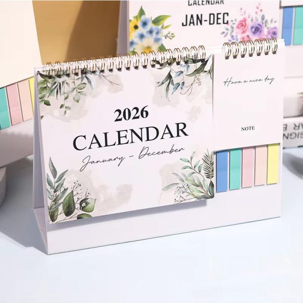 2026 High Quality Custom Printed Desk Calendar Wholesale Paper & Paperboard Printing Service