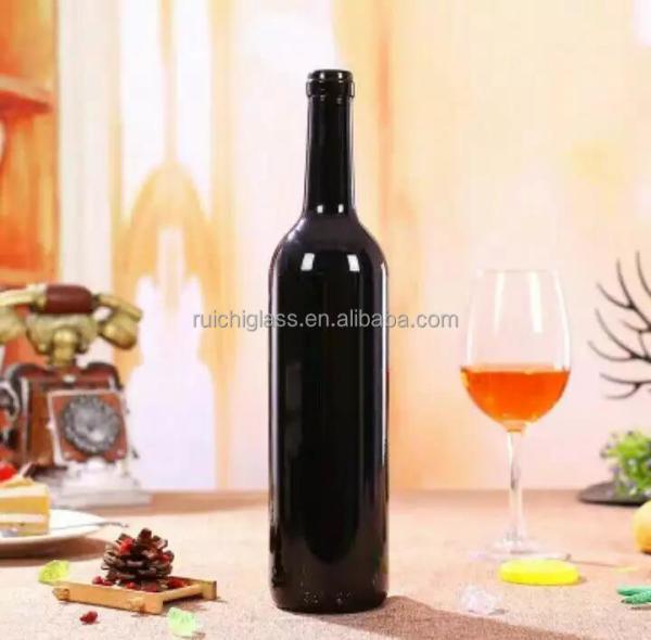 Hot Stamping 500ml Custom Label Flint Empty Glass Wine Bottles 500ml for Spirits