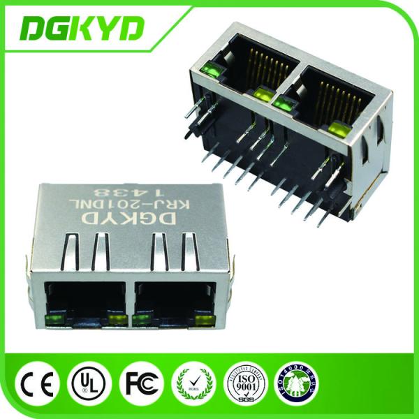 PCMCIA Net Card 2 Port RJ45 With Magnetics Transformer Tab Down KRJ-201DNL