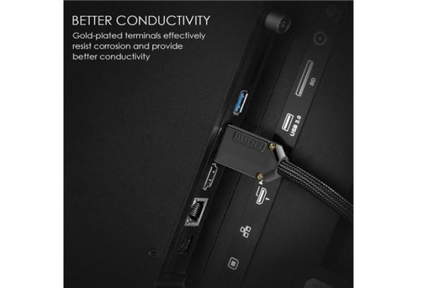 QS2001，QSMART Latest standard Better series Gold plated High Speed with Ethernet Audio Return 3D 4K 1.4V 2.0V HDMI Cable