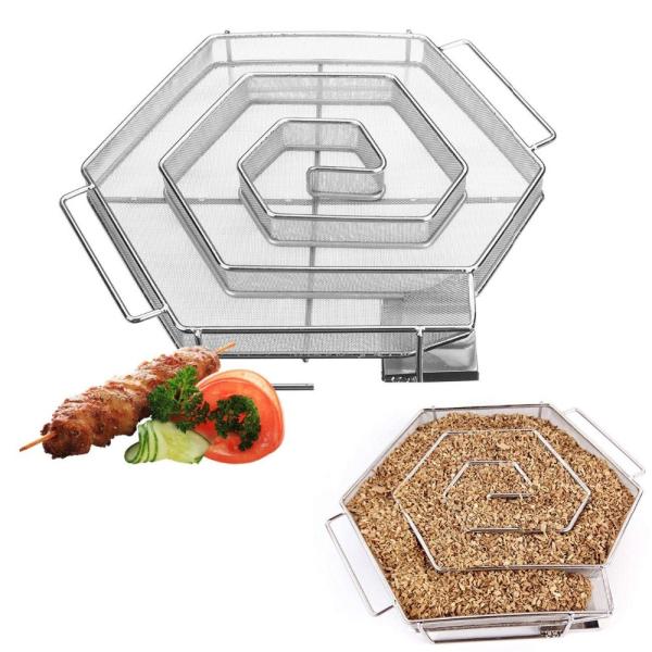 Cold Smoker Generator,Stainless Steel Smoke Box,Wood Smoking Box,Pellet Smoker Box