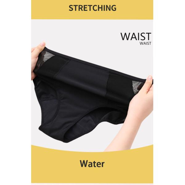 Mesh hole sexy lace  Period Panties 4 Layers menstrual panties niylon material for woman