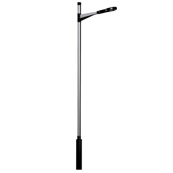 Carbon Structural 6m Galvanised Street Light Pole With Single Arm Bracket