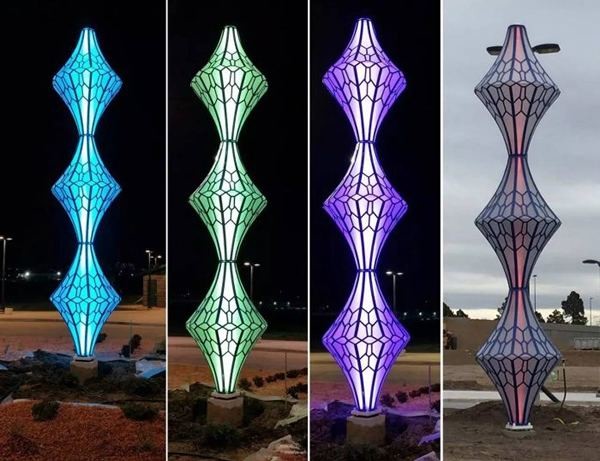 500CM Mirror Stainless Steel Sculpture Small Showcase Decorative Artifact