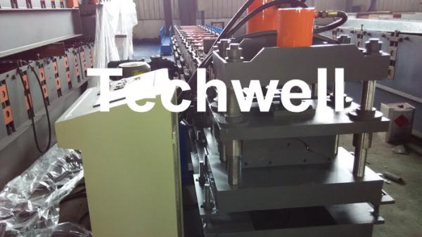Roof Ridge Cap Cold Roll Forming Machine with HRC 50-60 Cutting Blade