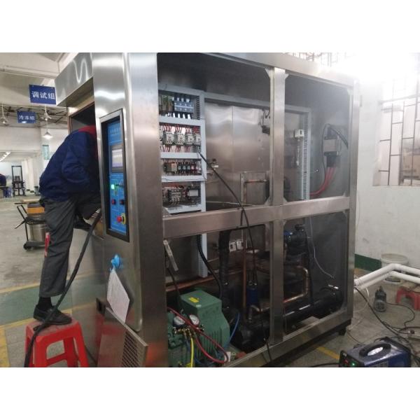 2 Zones Type Hot Cold Air Thermal Shock Chamber With Basket Lifter For Auto Parts