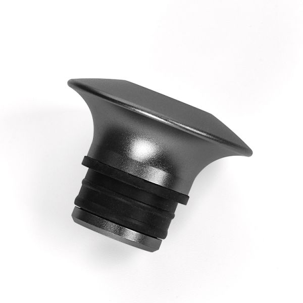 Custom CNC Machined 6061 Aluminum Alloy Massage Gun Head, Sandblasted Anodized Gray Massage Tip for Massage Chair & Fascia Gun