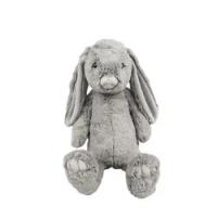 O luxuoso longo EN71 animal de Gray Easter Rabbit Toys Soft do bordado feito sob encomenda encheu Bunny Plush Toy