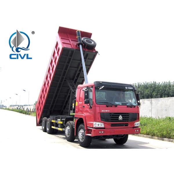 HOWO Manual 8x4 Dump Truck , 30 Ton International Dump Trucks