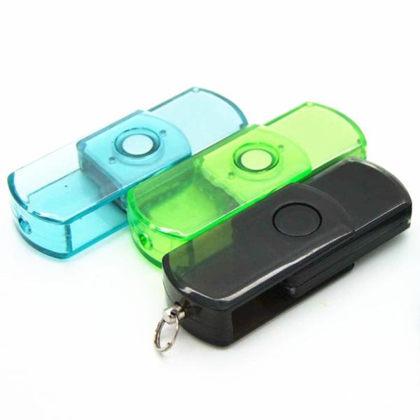 Прозрачный USB извива случая управляет одобренной ручкой ROSH памяти 2,0 3,0 256GB
