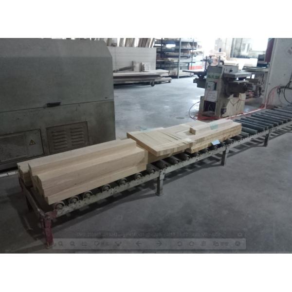 Modern Solid Wood Desk Chair With Wheels Leather Seat Blue Color