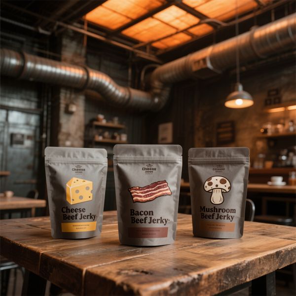 Custom Order Gravure Printing Dry Food Packaging Bags Zipper Bags for Sour Cream Chips Turkey Jerky Coffee Bean Storage