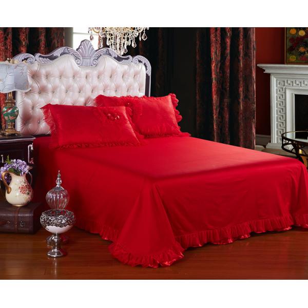 60 Count High End Шнурка Постельное белье Jacquard ткань Королева 100% органического хлопка листовки наборы