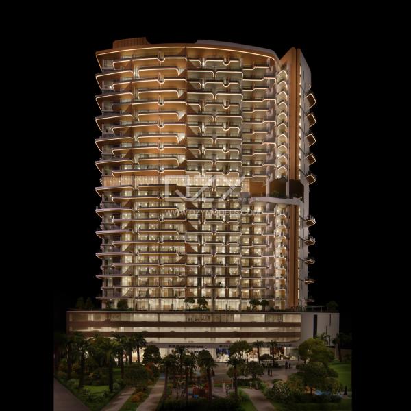1/75 MAJAN Apartment Tower Architectural Model with 4000K Warm White Light