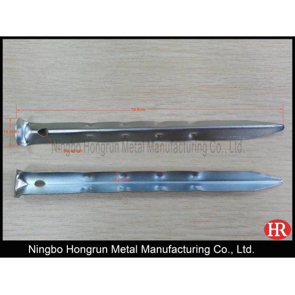 7 inch camping steel ripple tent pegs