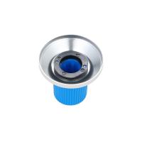 Bouton rond métallique argenté personnalisé pour potentiomètre - diamètre 20 mm