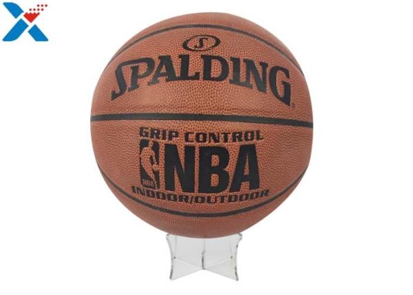 Football / Acrylic Basketball Holder Display , Volleyball  Acrylic Sphere Stands
