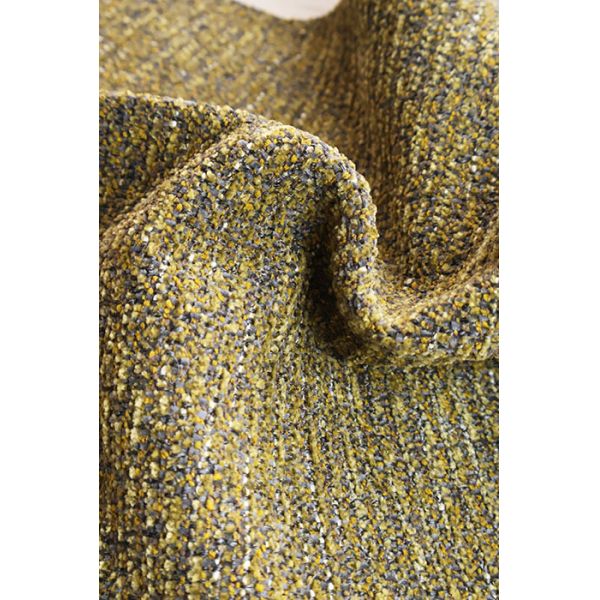 600gsm Warm Ochre Mix dusky taupe Luxury Chenille Fabric for Home Textile