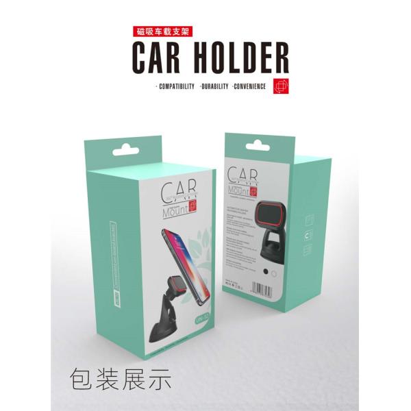 Black ABS Silicone 360 Magnetic Car Air Vent Phone Holder