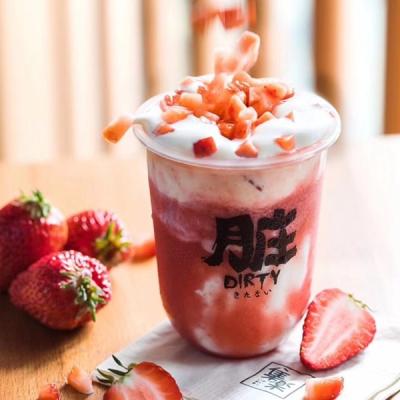 Coffee Shops Disposable Plastic Cups 500ml Pet U Shape Cinemas Restaurants