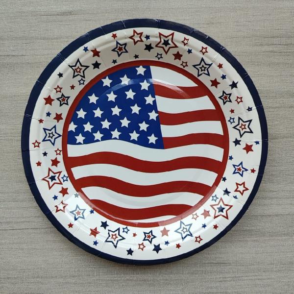 Eco-friendly Disposable Tableware for Birthday Party Food and Cake Plate Lunch Plate