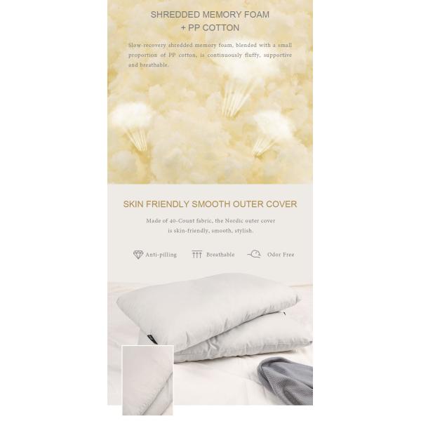 Bamboo Shredded Memory Foam Head Pillow , Orthopedic Pillow For Neck Pain