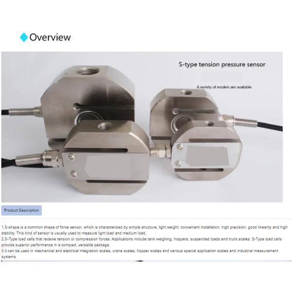 High Precision Weight Sensor Load Cell 350kg Price for Injection Molding Machine Chemical Industry Alloy steel