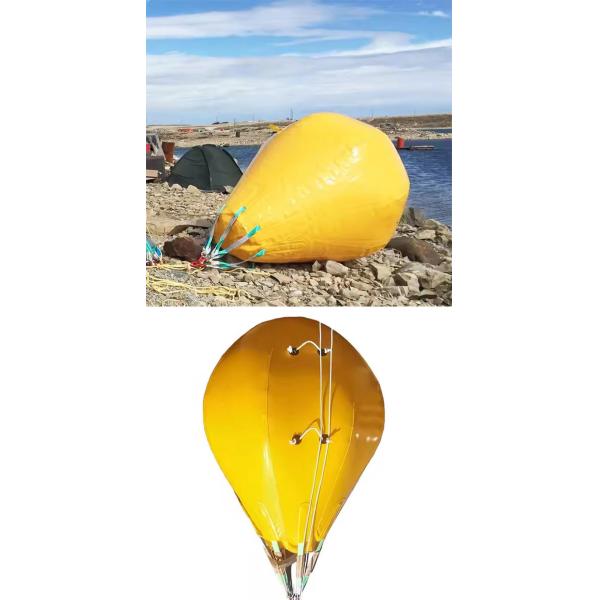 Parachute Air Lift Bags With Underwater Open Bottom For Underwater Geotechnical Surveys