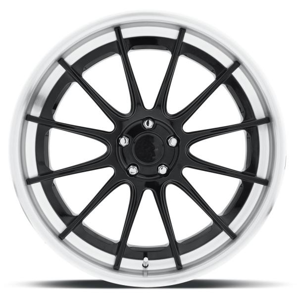 gloss candyblack-brushed gloss clear stepped and flat lip 18 inch 19 inch 5x112 cars wheels