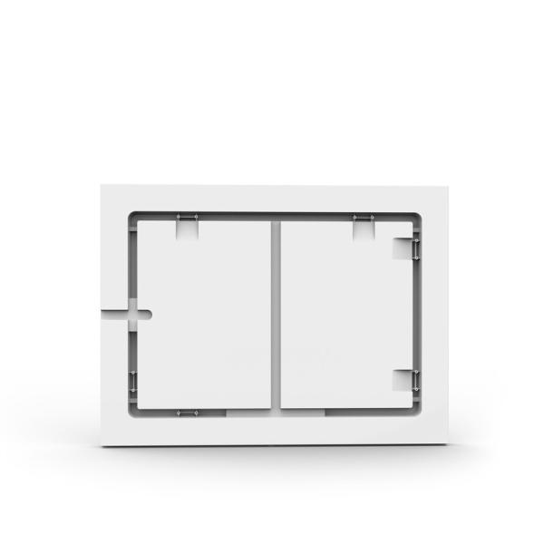 Wall Mounted LED Makeup Mirror Polished Touch Screen Make Up Mirror 5000K 6000K