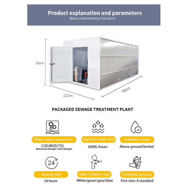 Abattoir Slaughter Portable Industrial Wastewater Treatment Equipment