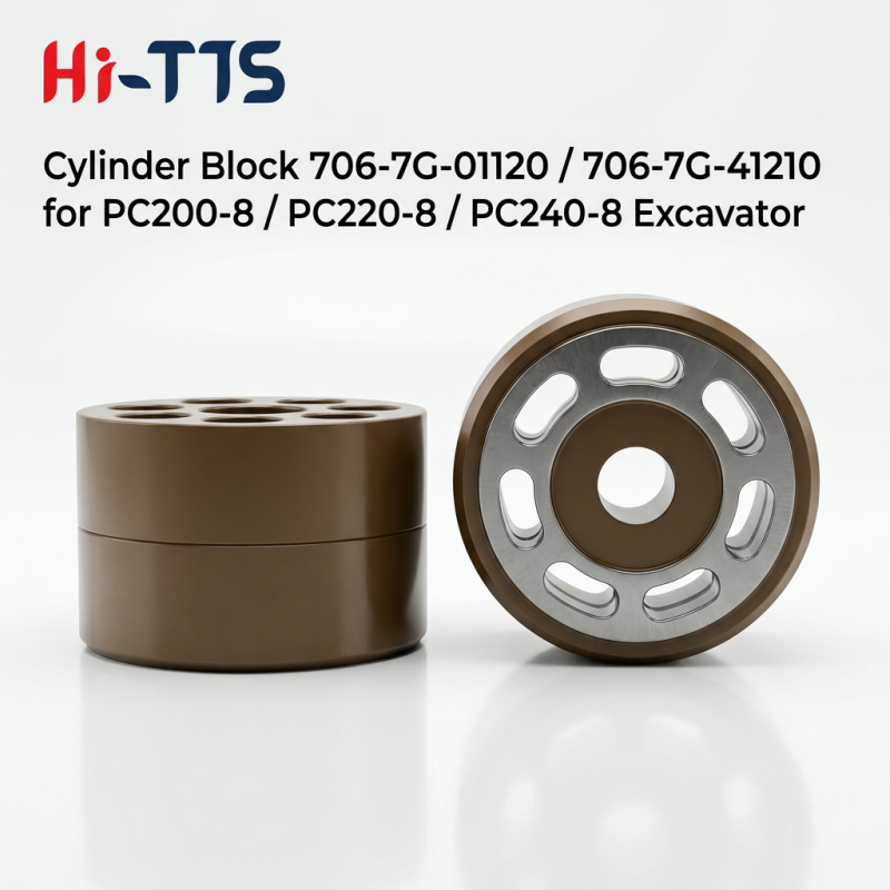 Excavator Hydraulic Parts Cylinder Block 706-7G-01120 706-7G-41210 7067G01120 7067G41210 for Excavator PC200-8 PC220-8 PC240-8