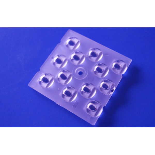 SMD 3030 Led Lens , TP4-S 50x50mm Led Optical Lens For Led Street Light