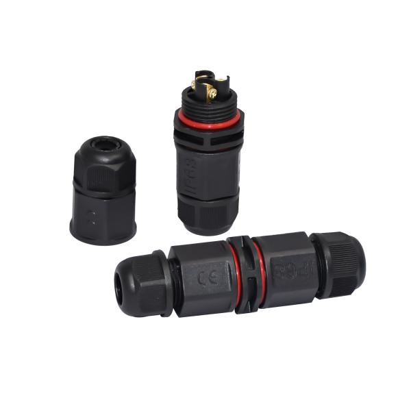 соединитель 10mm прямой, контактный разъем держателя 2 панели IP68