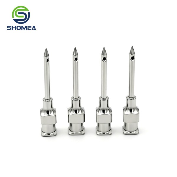 Customized Side Hole Pen Tip Injection Needle With Luer Fitting
