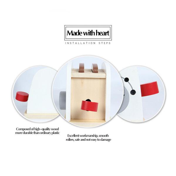 Simulation Coffee Machine Wooden Miniature Kitchen Set For Baby Early Learning