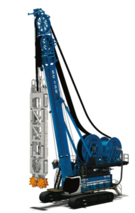 Trench Cutter Hydromill Equipment with 52m Milling Depth 571kw Engine Power and 160ton Operating Weight for Deep Excavation