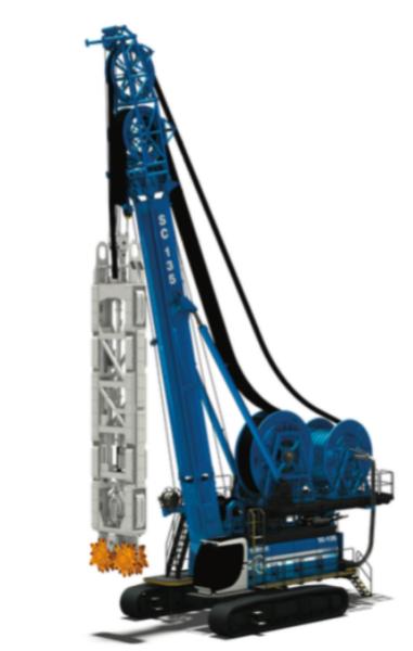 Trench Cutter Hydromill Equipment with 52m Milling Depth 571kw Engine Power and 160ton Operating Weight for Deep Excavation