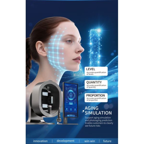2in1 3 Cameras 3D AI Microscopic Scalp Handle Scalp Scanner Facial Skin Analyzer