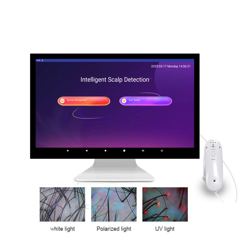 AI Hair Analysis Testing Machine Android 10 50hz / 60hz Hair And Scalp Testing Machine