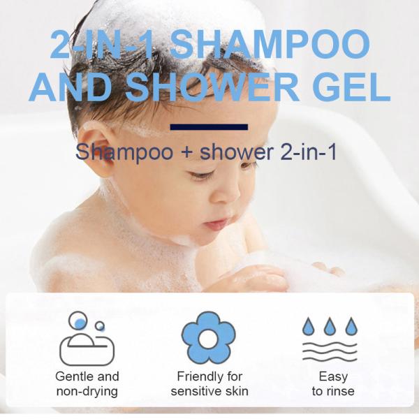 2 In 1 Baby Lavender Body Shampoo And Shower Gel Vitamins Panthenol 473ml