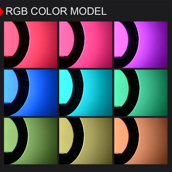 Свет кольца цвета СИД RGB 95Ra изменяя, свет FC-480 кольца дистанционного управления Bluetooth