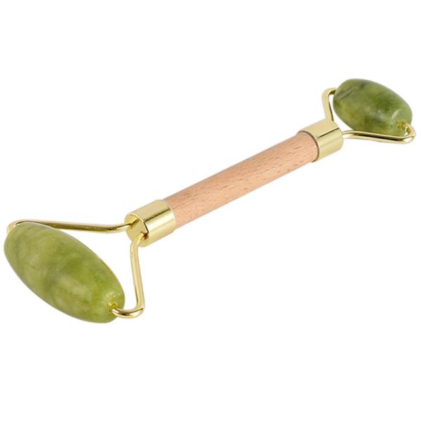 Puffy Eyes Double Jade Roller Stimulating Blood Flow Green Roller For Face