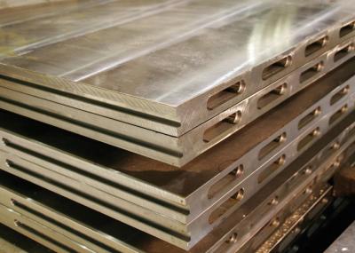 Steel Platen Hot Press Heating Precision Machined Heat Carrier Oil Water Steam