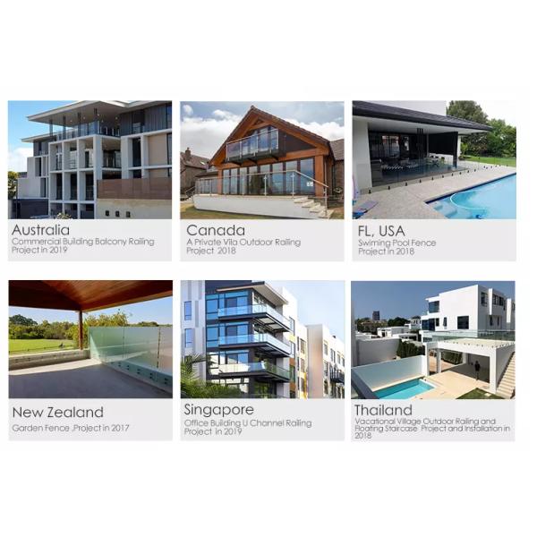 Поручни бассейна перил лестницы белого утюга Dia 50mm латунные внутренние для шагов