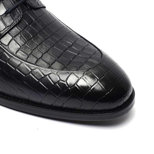 Cow Leather Anti Odor Breathable Mens Dress Shoes EU 46 Size
