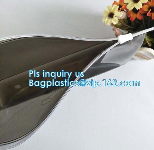 PP Plastic Slider Zip Lock A4 Doucment Files Holder Bag, zip lock bag with plastic slider & business card holder,Makeup