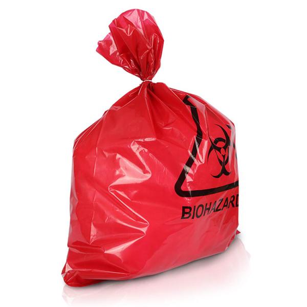 Supplier Red Biohazard Disposable Waste Bag for Medical Infectious Waste
