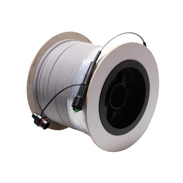 Drop Cable Fiber Optic Patch Cord 1 Core IP68 Mini SC Connector